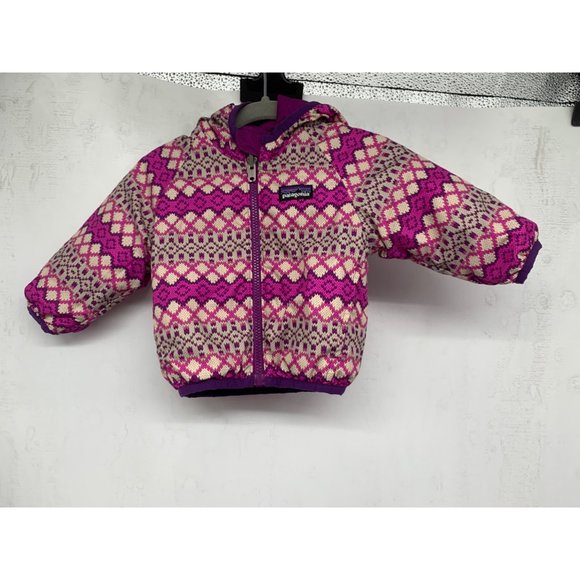 Patagonia Baby 6 Months (No Tag) Stains Quilted Circle On Raspberry Purple with - Picture 7 of 10